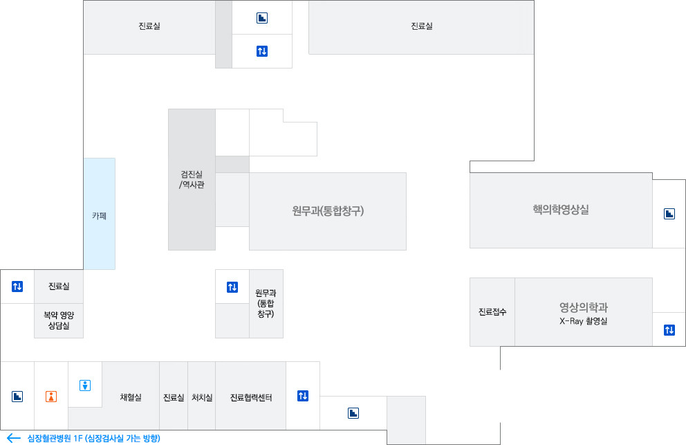 1층 Main hall 원내 위치도